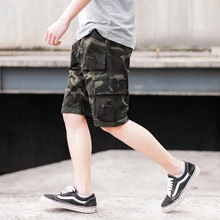 Европа и США летние свободные повседневные камуфляжные до колен Шорты