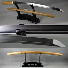 Lame tranchante en bois Rose Shirasaya Katana en acier plié
