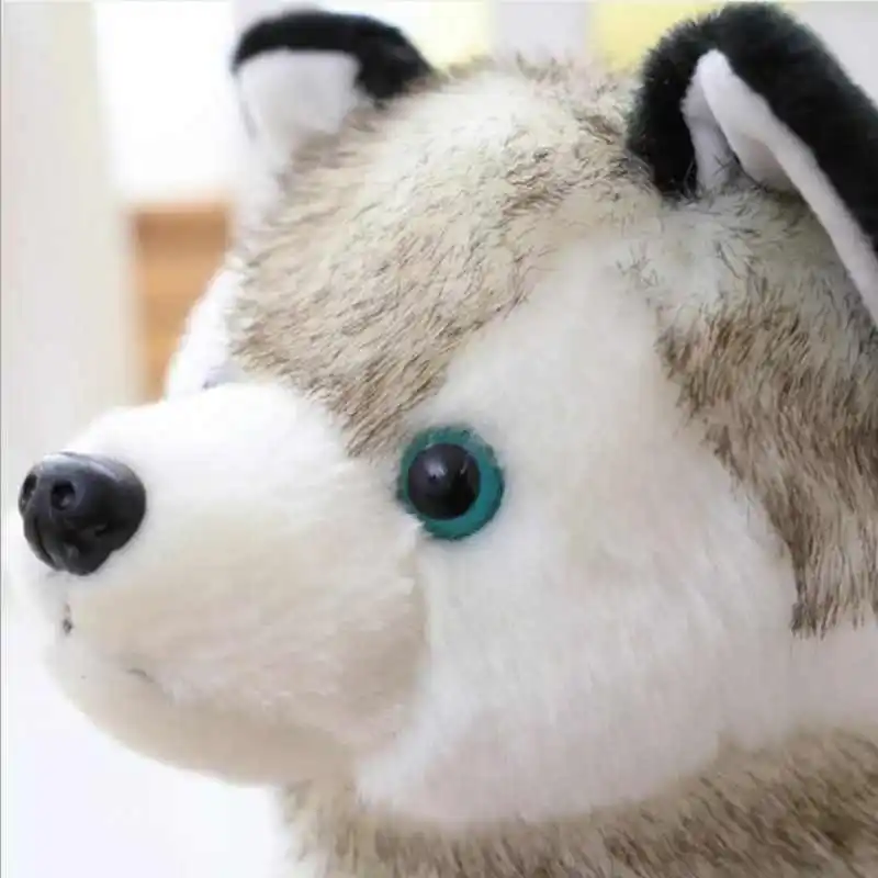 Carino Giocattoli di Peluche di Simulazione Husky 20/25 cm Farcito Bambole di Vita Reale Giocattoli di Peluche Per I Bambini Regali di Compleanno