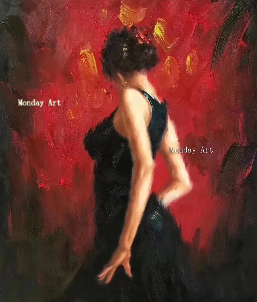 Figure-Paintings-For-Living-Room-Wall-The-pretty-gir-oil-painting-Hand-Painted-Canvas-Art-Poster (2)
