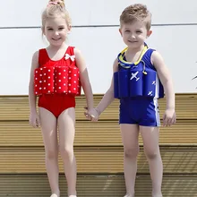 Floatation купальники плавучий купальный костюм милый для детей для девочек плавания 19ing