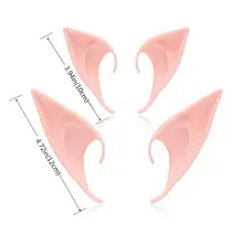 Premium New 2 Pairs Latex Elf Ears Pixie Dress Up Costume Soft Pointed Goblin Ears Cosplay Halloween Party Props Premium New 2 Pairs Latex Elf Ears Pixie Dress Up Costume Soft Pointed Goblin Ears Cosplay Halloween Party Props