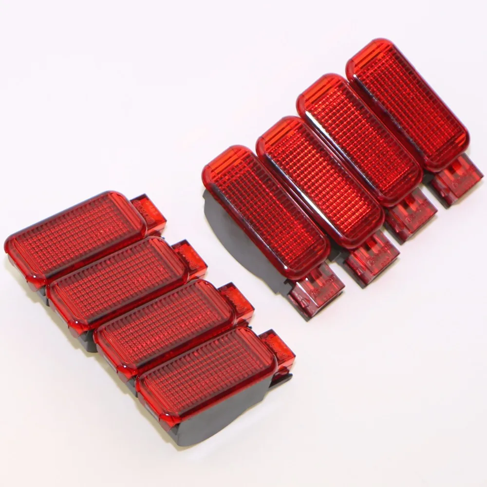 

8Pcs Car Door Panel Interior Red Warning Light For A7 A8 Q3 Q5 TT A3 S3 A6 S6 A4 S4 RS3 RS4 RS7 8KD 947 411 8KD947411