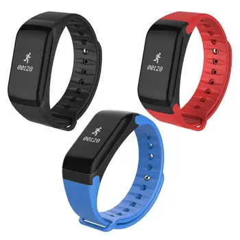 

F1 Waterproof Bluetooth Smart Bracelet Blood Pressure Heart Rate Monitor Sport Tracker Wristband Smartbracelet with Pedometer