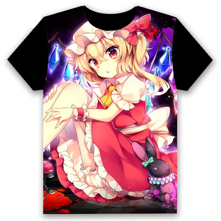 14 Модная мужская футболка Аниме TouHou Project Hakurei Reimu Kirisame Marisa косплей с коротким рукавом унисекс черные футболки Топы лето - Цвет: 14
