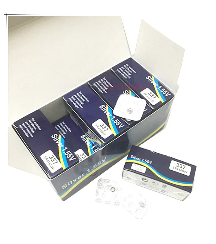 300pcs/lot Original New Watch battery 337 SR416SW Silver 1.55V button