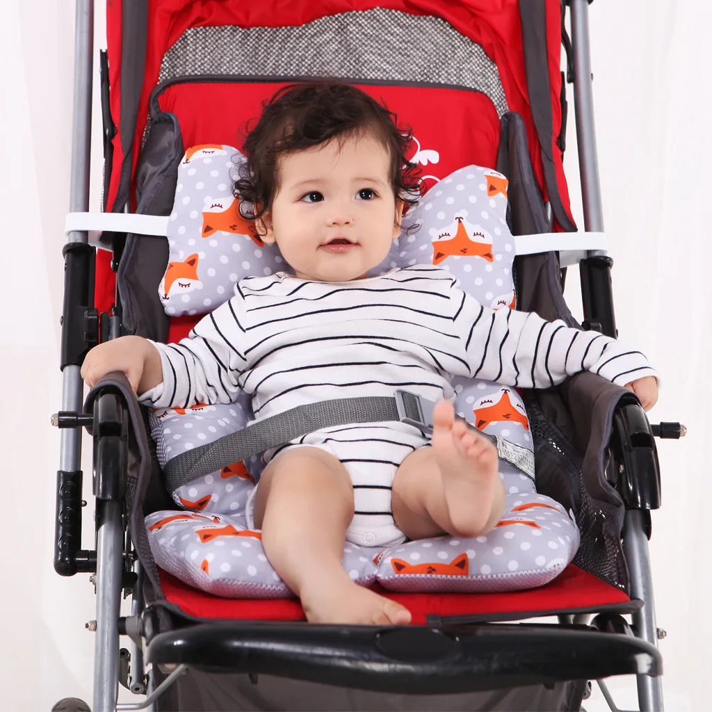 

Baby Stroller Seat Cotton Sleeping Mattresses Pillow For Carriage Infant Pram Accessories Kids Cushion Thick Warm Car Seat Pad