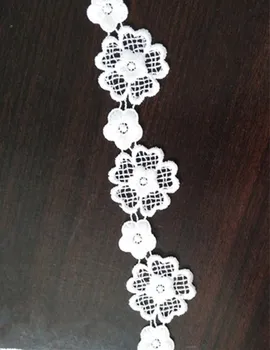 

14 yards flowers lace trim, small flowers lace sewing accessories, 3 cm wide jewelry lace trim, lace craft accessories
