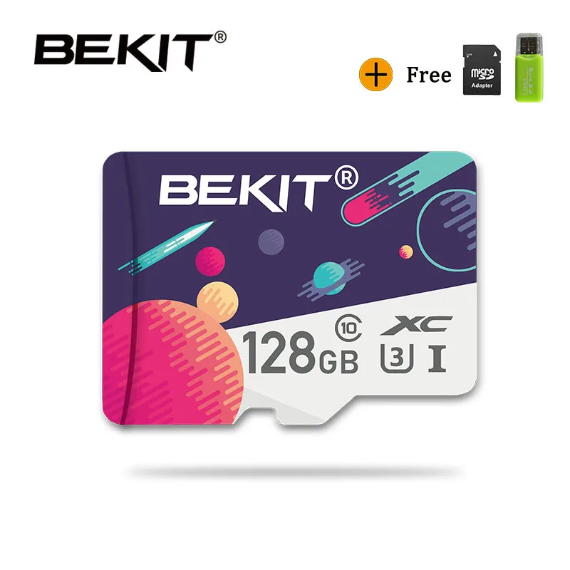 Карта памяти micro sd Bekit 128 ГБ 256 32 64 16 8 карта SDXC SDHC класс 10 флеш накопитель для
