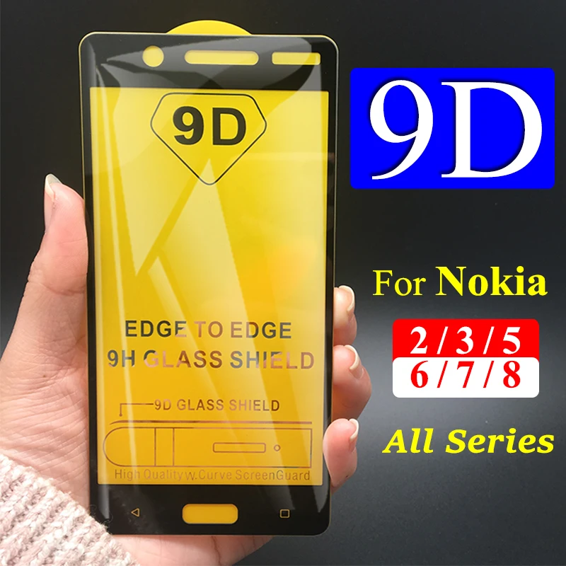 9D полное покрытие защитное стекло для Nokia 8 7 6 5 3 2 Защита экрана Tremp Noka Noka6 Noka5 защита