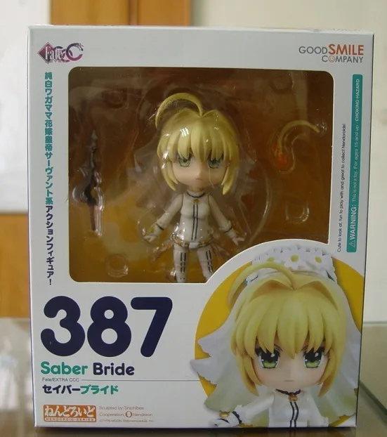 Nendoroid fate/extra ccc saber abito da sposa excalibur #387 10 см ПВХ фигурка игрушка modello regalo|Игровые