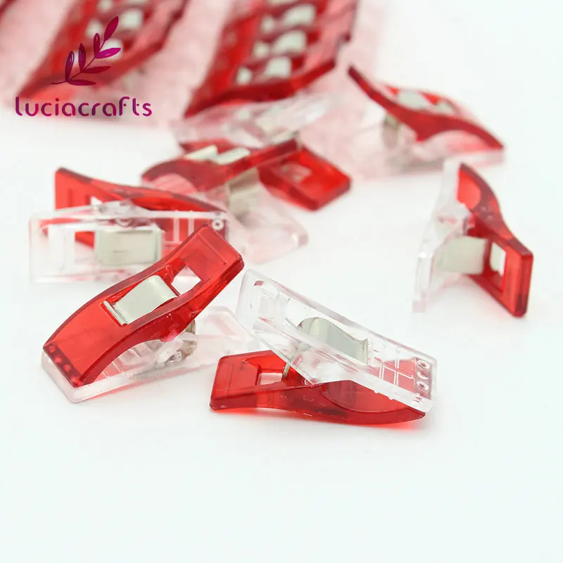 

2.7*1*1.5cm DIY Foot Case Supplie Plastic Clip Hemming Sewing Tools Sewing Accessories Fabric Patchwork Clip 10pcs/50pcs G1122