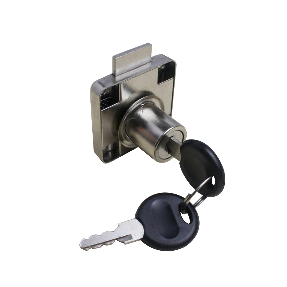 Office Desk Lock Cabinet Lock Zinc Alloy 7/8 Bore Cabinet Door Locker w/2  Keys