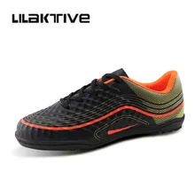LILAKTIVE Soccer Shoes Boys Indoor Breathable Sneakers Boys Hook Loop Football Shoes Boys school Sneaker Kids zhenzu man street soccer shoes breathable athletic sport shoes men sneaker football shoes for children indoor soccer shoes