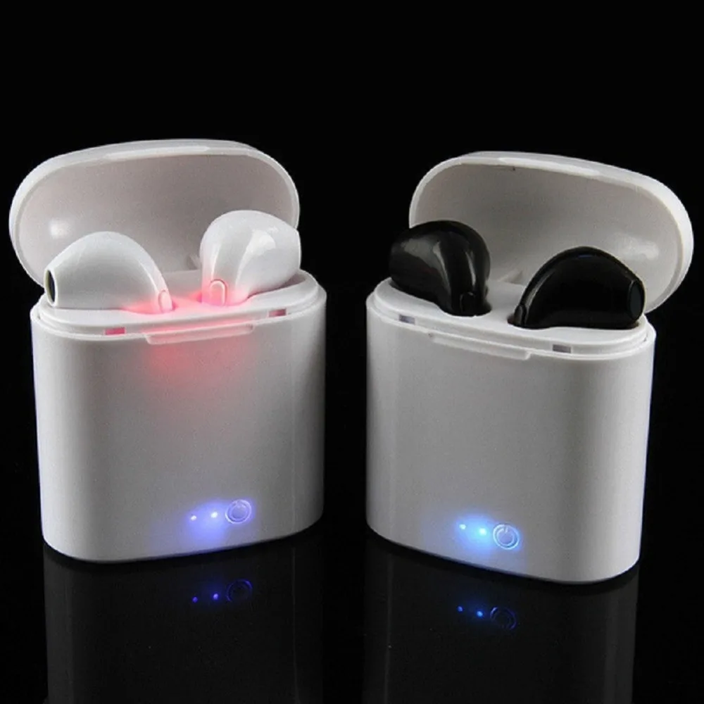 

Wireless Earpiece Bluetooth Earphones I7 i7s TWS sport Earbuds Headset With Mic For smart Phone iPhone Xiaomi Samsung Huawei LG