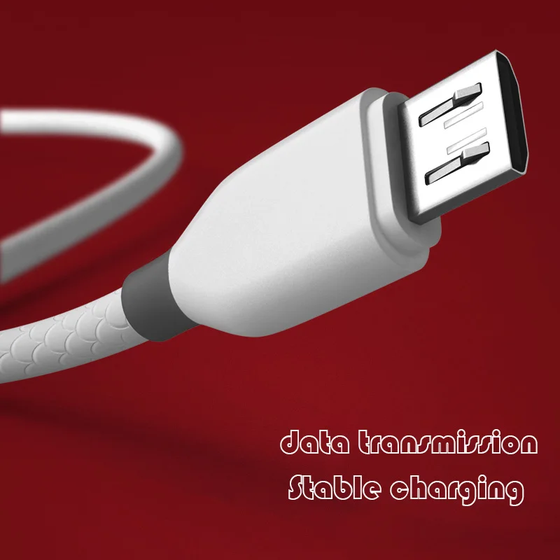 3D الملمس عدم الانزلاق كابل يو اس بي 2.4A سريع تهمة USB كابل بيانات ل Xiaomi LG اللوحي شاحن هاتف محمول يعمل بنظام تشغيل أندرويد USB كابل شحن