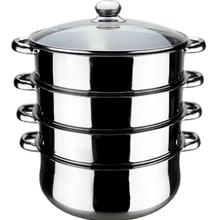 30 см 4 слоя Пароварка горшок INOX MULTI-FUNCTION кастрюля Двойной бойлер кастрюля паровой лоток