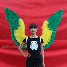 Пользовательские взрослые Ангел натуральные крылья из перьев для выступлений представление косплей события реквизит специальный подарок EMS