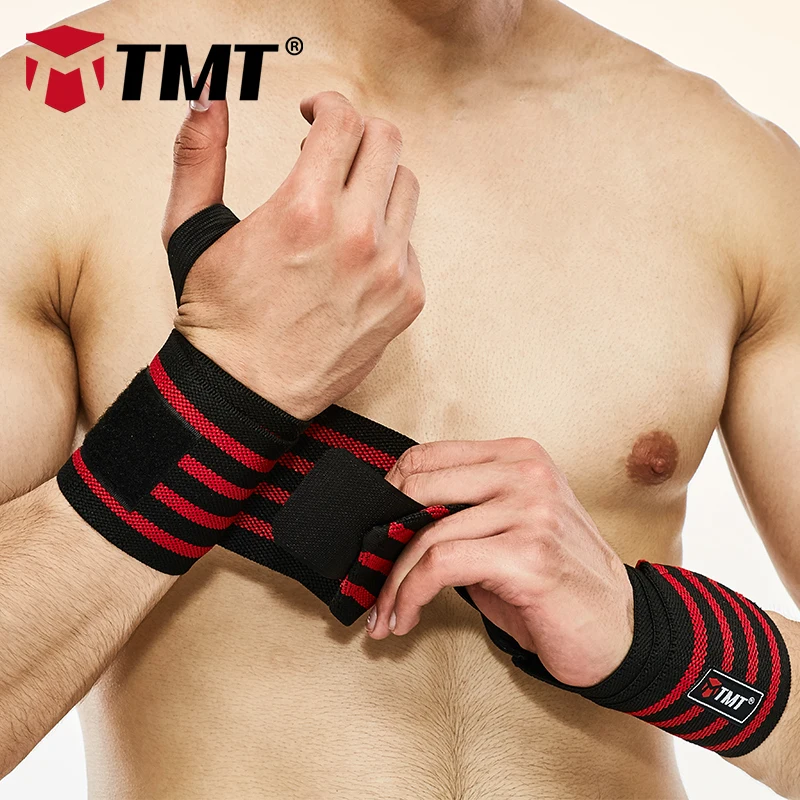 TMT Большой упругой Утолщенной и расширились запястье поддержки Wrap Спорт группа