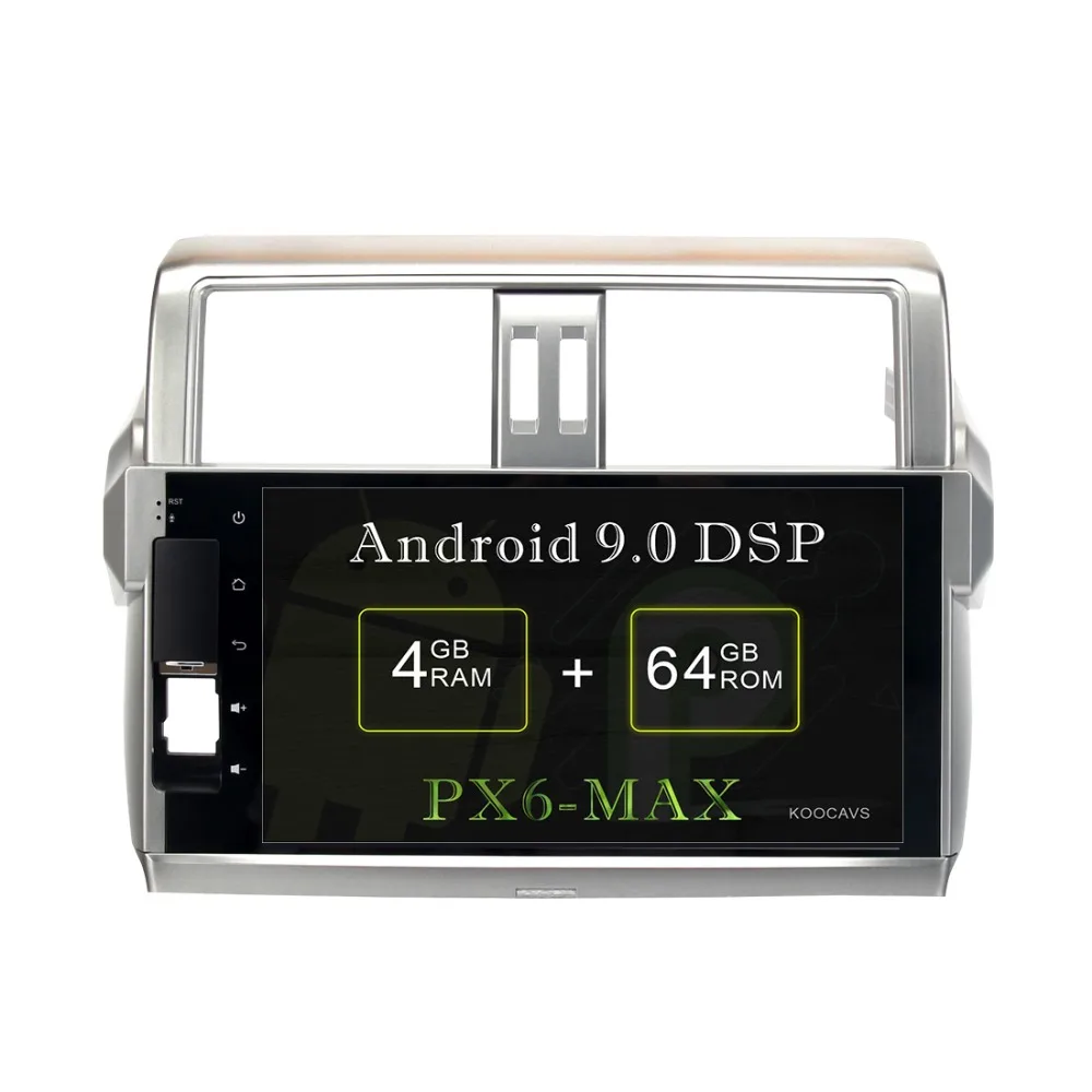 Top KOOCAVS 10.2" IPS Android 9.0 Car GPS Radio Player for Toyota New Prado 150 2014 2015 with 4GB+64GB Stereo Multimedia Headunit 0