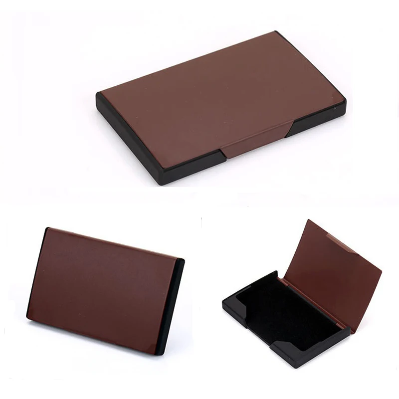 

Wholesale New Card Holder Women And Men Business Card ID Holders Aluminium Metal Credit Card Holder Fashion Name Card Case