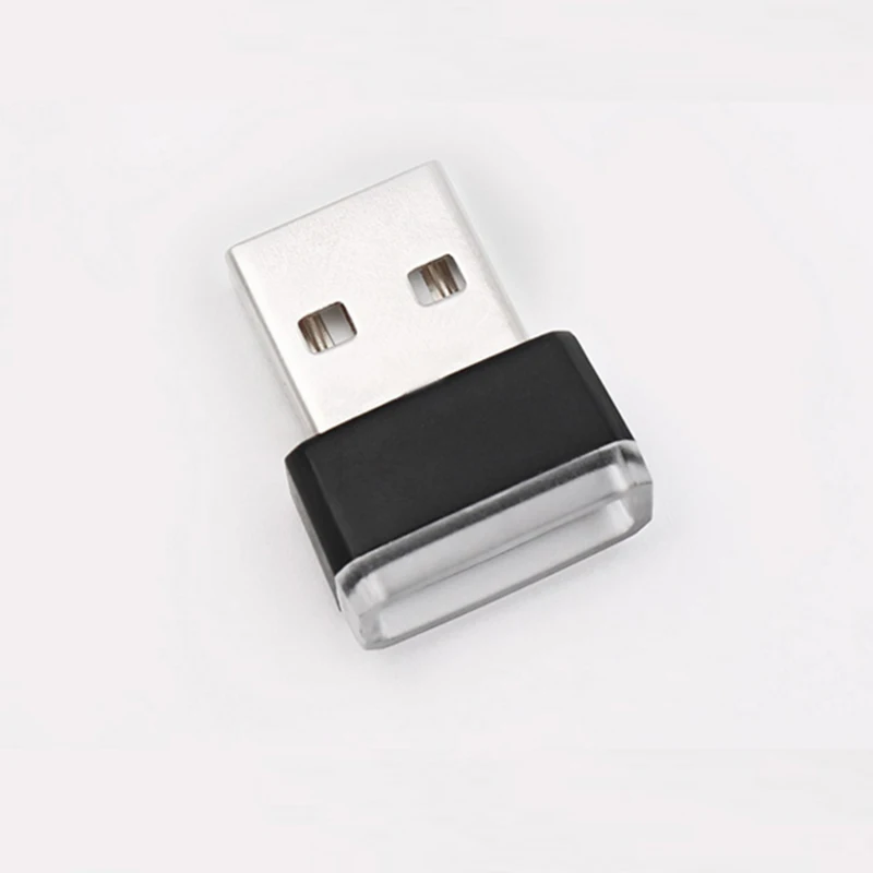 Автомобильные USB светодиодные атмосферные огни декоративная лампа аварийное