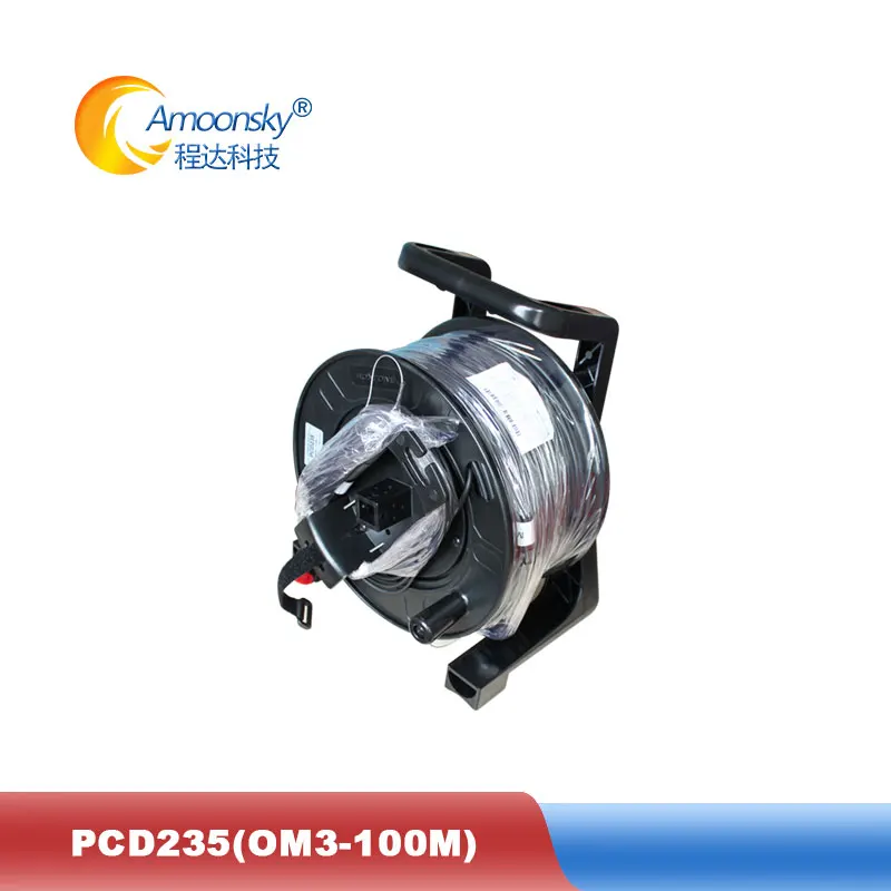 

100M multi mode Ten Gigabit Fiber Optic Cable can work with LC fiber DVI extender for p5 outdoor led module screen