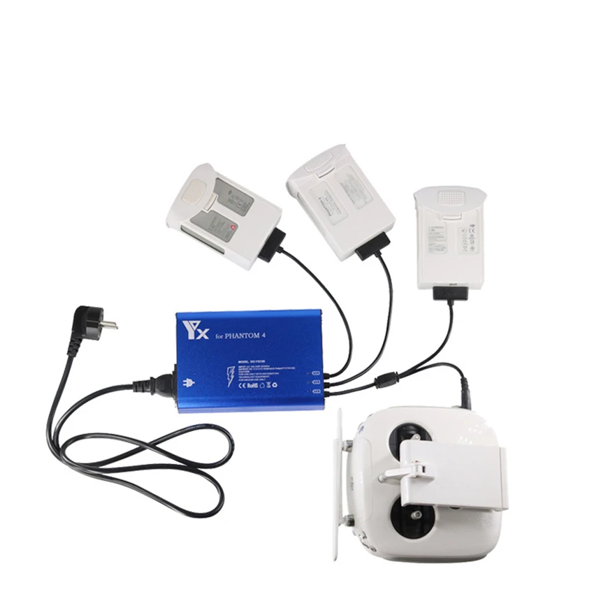 DJI Phantom 4 Pro Battery Charger 4 in 1 Charger Fast Battery Charger