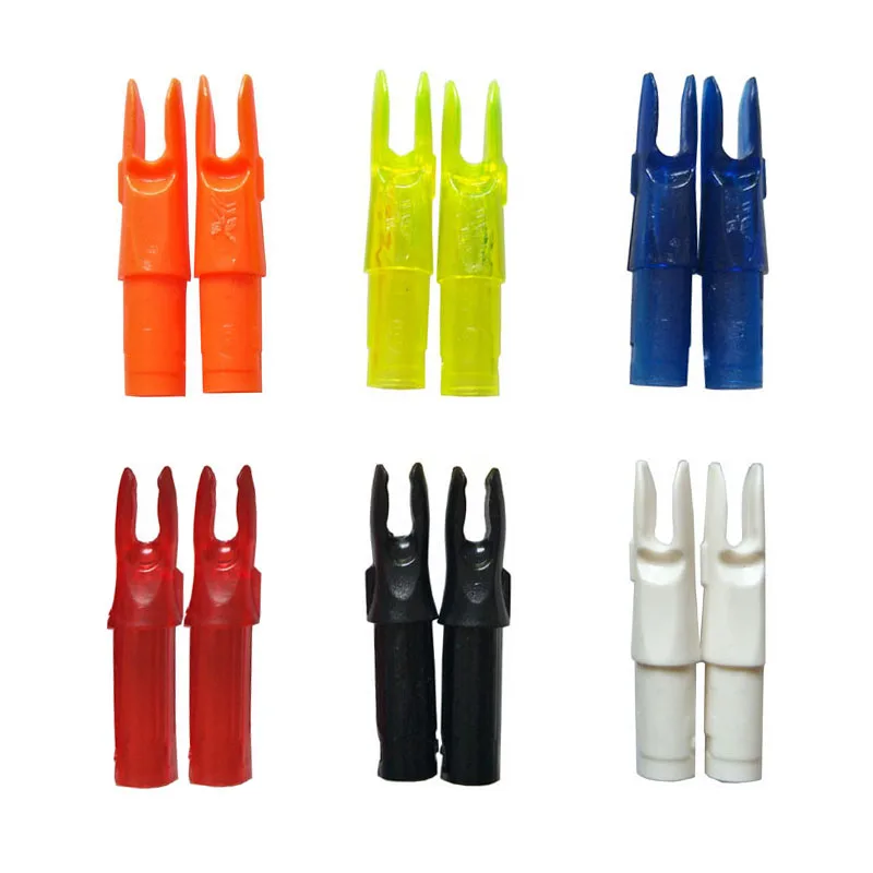 

100pcs Archery Arrow Nock Plastic Carbon Arrow Shaft I.D 6.2mm Arrow Tail flechas de carbono Arrow Accessories