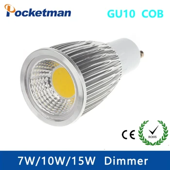 

High Power Led Spot Light GU10 COB Spotlight Bulb Lamp 7W 10W 15W White Warm White Lamps AC85-265V Led Light