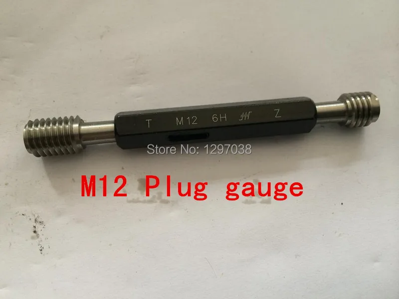1PCS M12 Thread plug gauge gauging tools measurementthread plug gauge
