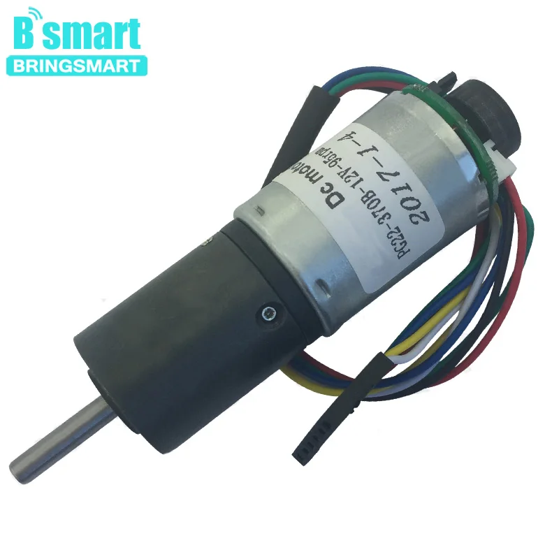 

Bringsmart DC Encoder PG22-370B 12V Encoder DC Motor Planetary Reducer 95rpm Gear Electrical Machine Mini Reduction Motor
