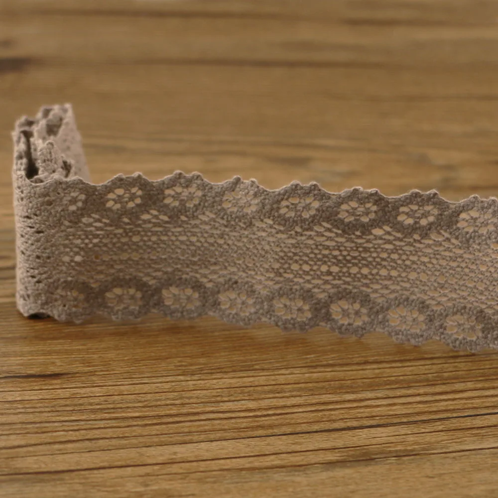 Cotton lace fabric 1 yards DIY crochet lace belt weaving decorative fabric lace fabric lace sewing accessories lace sewing supplies lace accessories lace garment accessories lace decoration chiffon lace fabric lace hair accessories