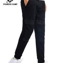 Пионерский лагерь Сгущает камуфляж лоскутное пот Штаны брендовая мужская одежда теплые флисовые Джоггеры мужские качества повседневные штаны AZZ705144