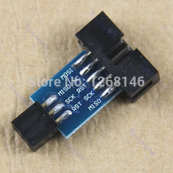 

10Pin Convert To Standard 6 Pin Adapter Board For ATMEL STK500 USBASP AVRISP