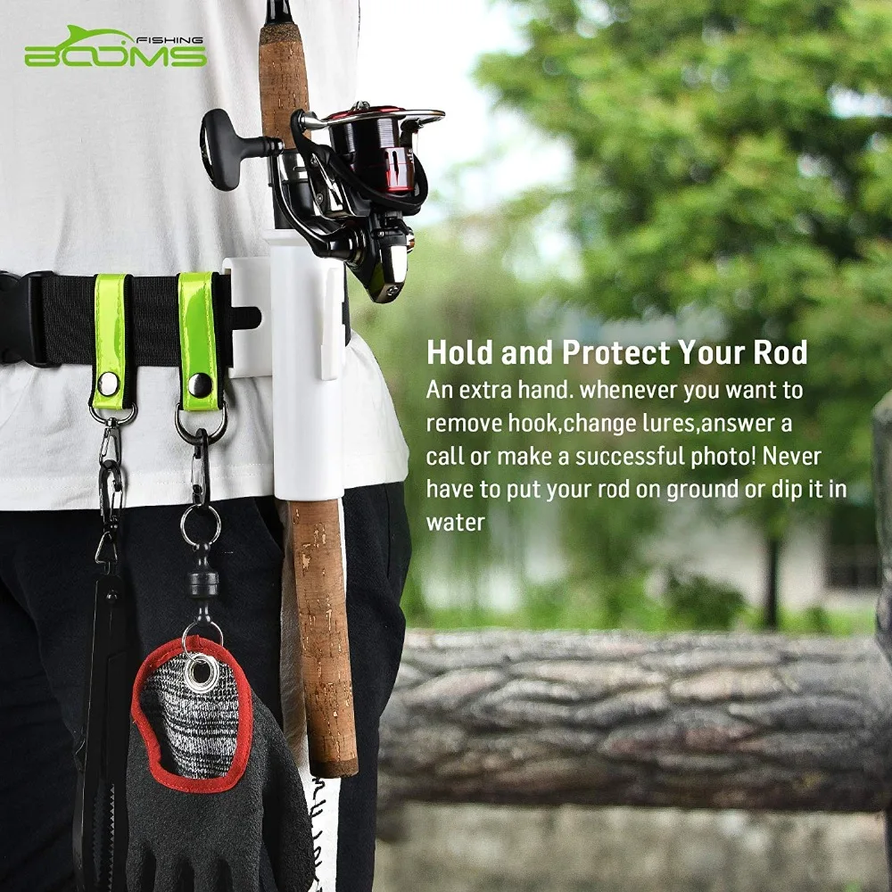 Booms Fishing V02 Adjustable Waist Fishing Rod Holder Professional Fishing Belt