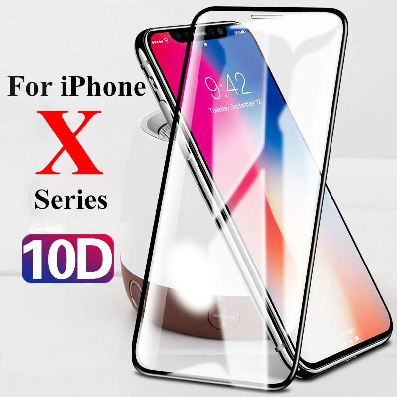 10D Защитное стекло для iphone xs xr max x s экранная защита Броня Экранная заставка sx xsmax закаленное протектор экрана tremp