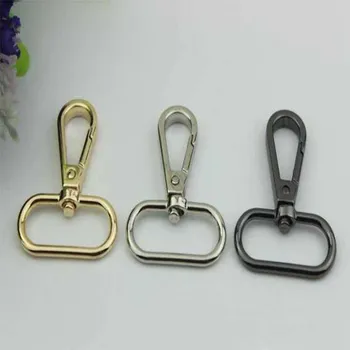 

20pcs/lot luggage hardware accessories silver Car key rings Lobster clasp hardware fittings hook dog buckle connection