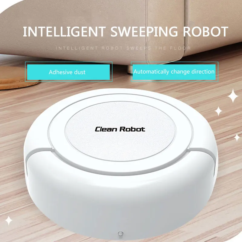 

2019 Drop Shpping 1800PA Rechargeable Automatic Sweeper Smart Clean Robot Auto Vacuum Cleaner Lightweight Practical Carpet