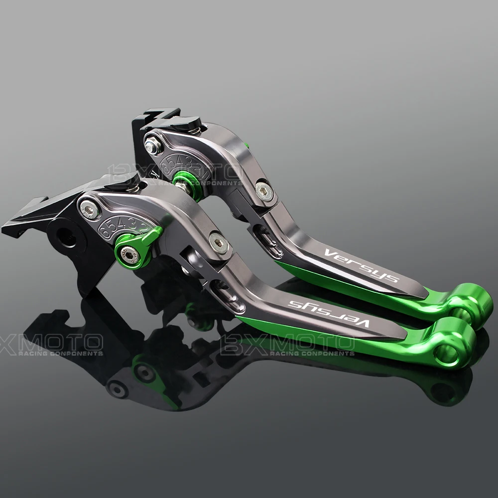For Kawasaki VERSYS 1000 2012-2017 VERSYS 650 2006-2008 2015-2017 CNC Aluminum green accessories Motorcycle Brake Clutch Levers for triumph 675 street triple 2008 2015 speed four 2005 2006 motorcycle cnc aluminum adjustable short brake clutch levers