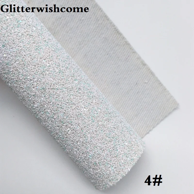 Glitterwishcome 21X29 см A4 размер винил для луков с эффектом блестящей кожи Ткань Винил для луков, GM231A - Цвет: 4