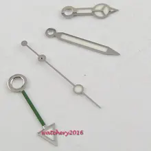 Высокое качество Парнис серебристый край Светящиеся стрелки часов gmt подходит автоматический механизм мужские часы