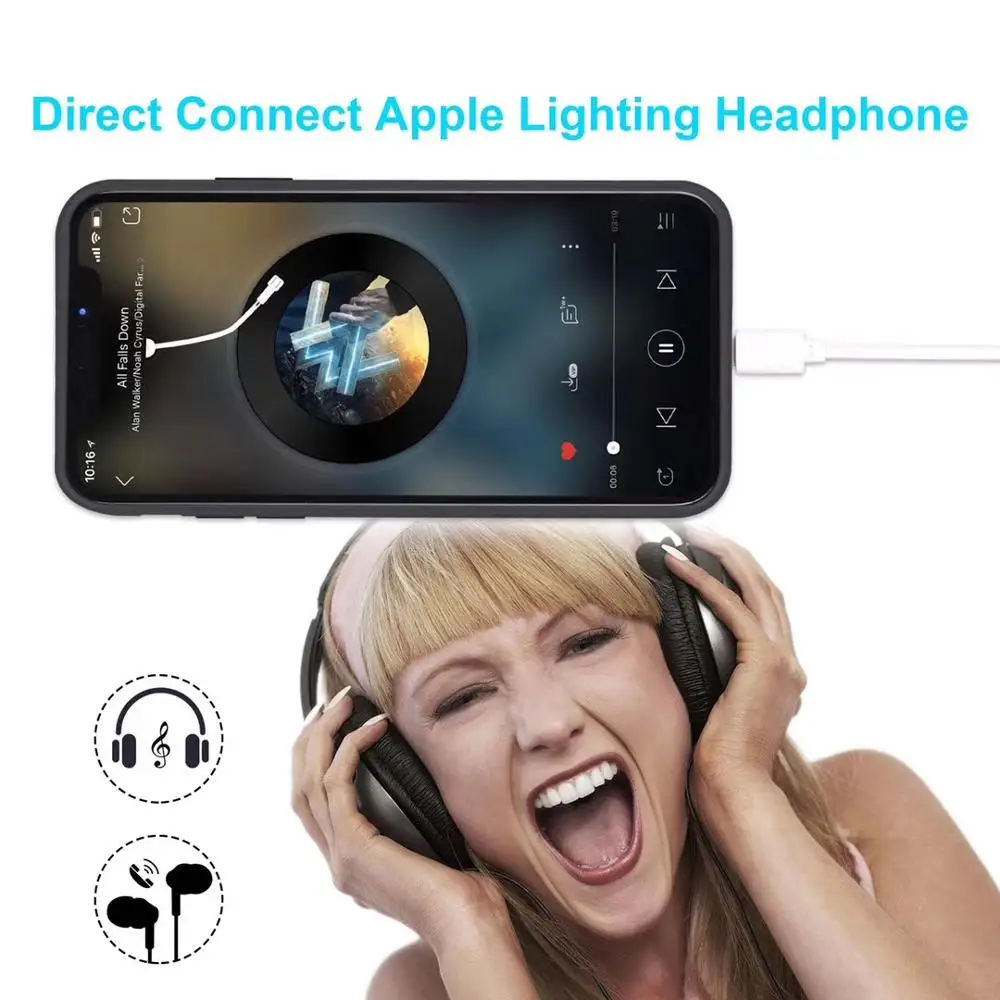 Чехол для аккумулятора iphone X XS XR Max Ультратонкий внешний аккумулятор с выходным
