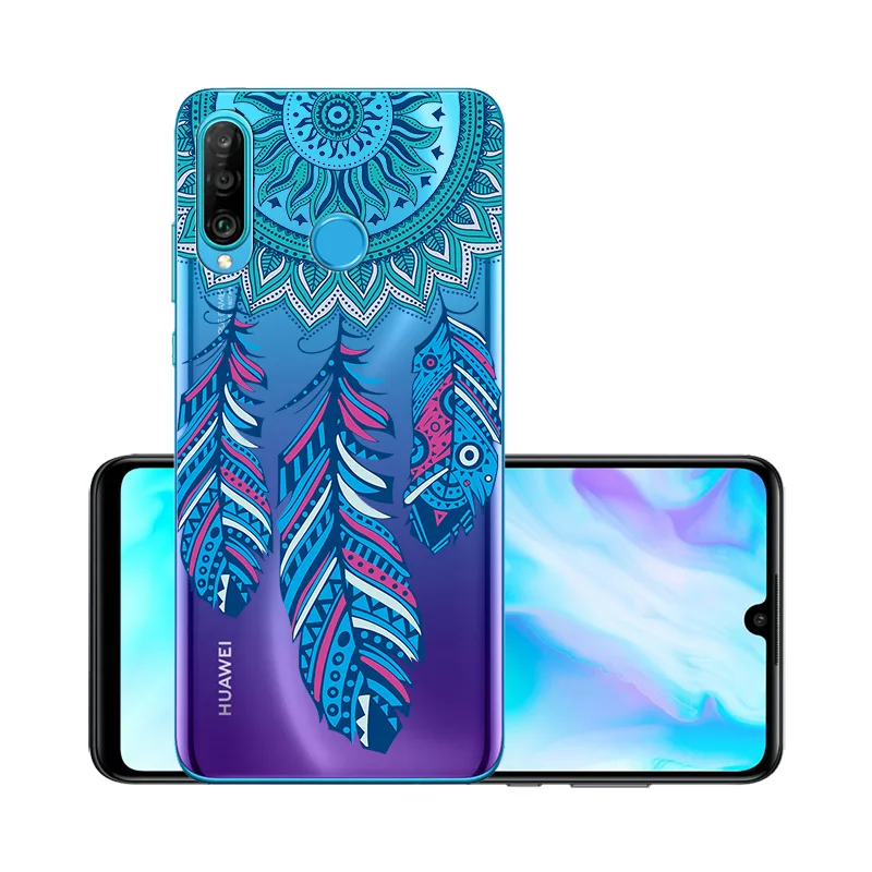 Прозрачный чехол для huawei P30 Lite, чехол для huawei P30 Pro P10 P20 mate 10 20 30 Lite Pro P Smart Z Y7 Y9 чехол - Цвет: W047