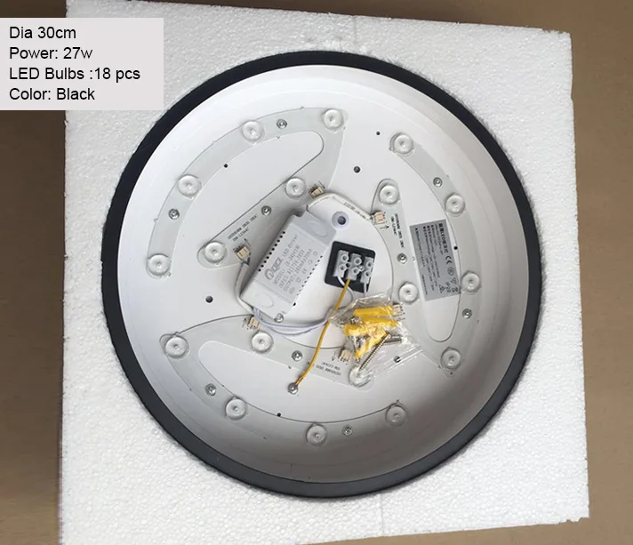 Luzes de Teto Lâmpadas de Teto Elétrico para Varanda Sala de Estar Venda Quente Ultra-fino Circular Controle Remoto Dispositivo - Cozinha 5cm Led Mod. 255608 19 Cheap Luzes de teto