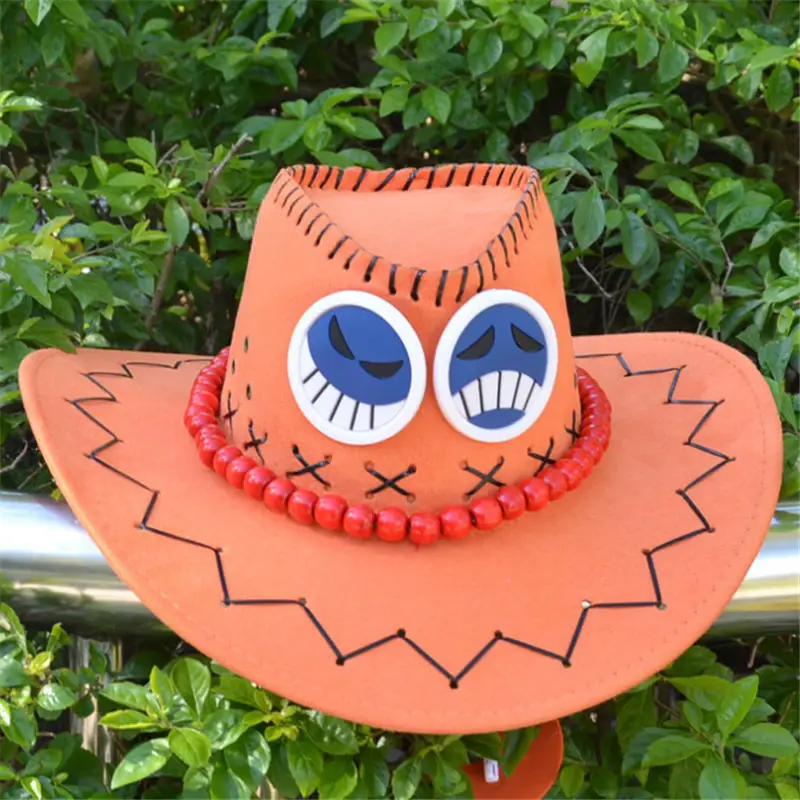 

Japanese Anime One Piece Portgas D Ace Cosplay High Quality Punk Hats Sun Hats Party Halloween Cosplay Hats Unisex
