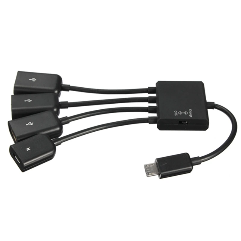 Высокое качество 3 USB к Micro USB OTG зарядный концентратор адаптер 4 в 1 Зарядка универсальная для samsung для Android