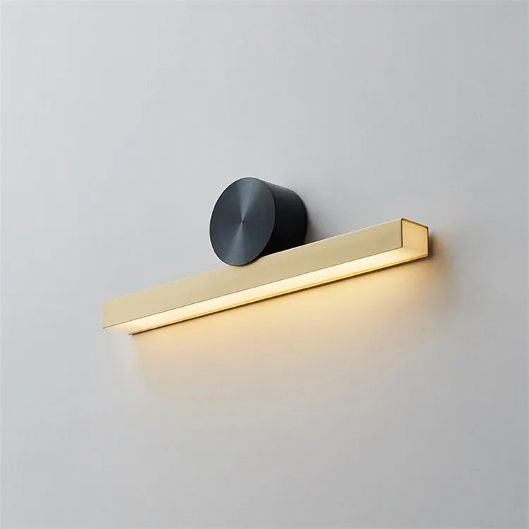 Скандинавский простой латунный светодиодный настенный светильник креативная роскошная кухня гостиная отель спальня прикроватная лампа настенный светильник для коридора освещение