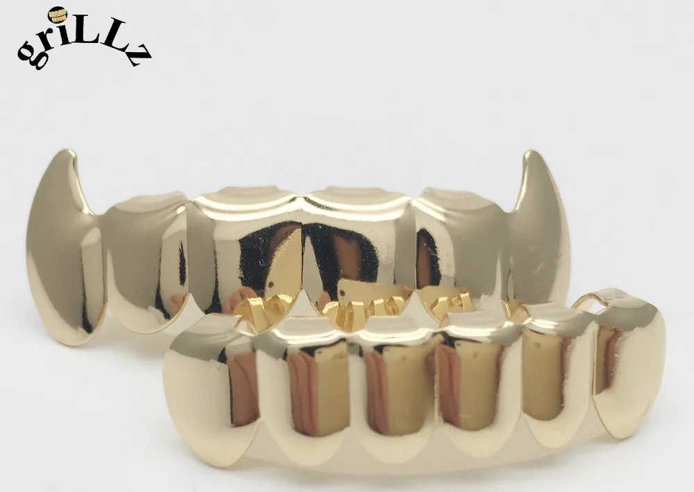 Набор грилей для верхнего и нижнего гриля фирмы GRILLZ CUSTOM FIT хип хоп ЗУБЫ|hiphop teeth