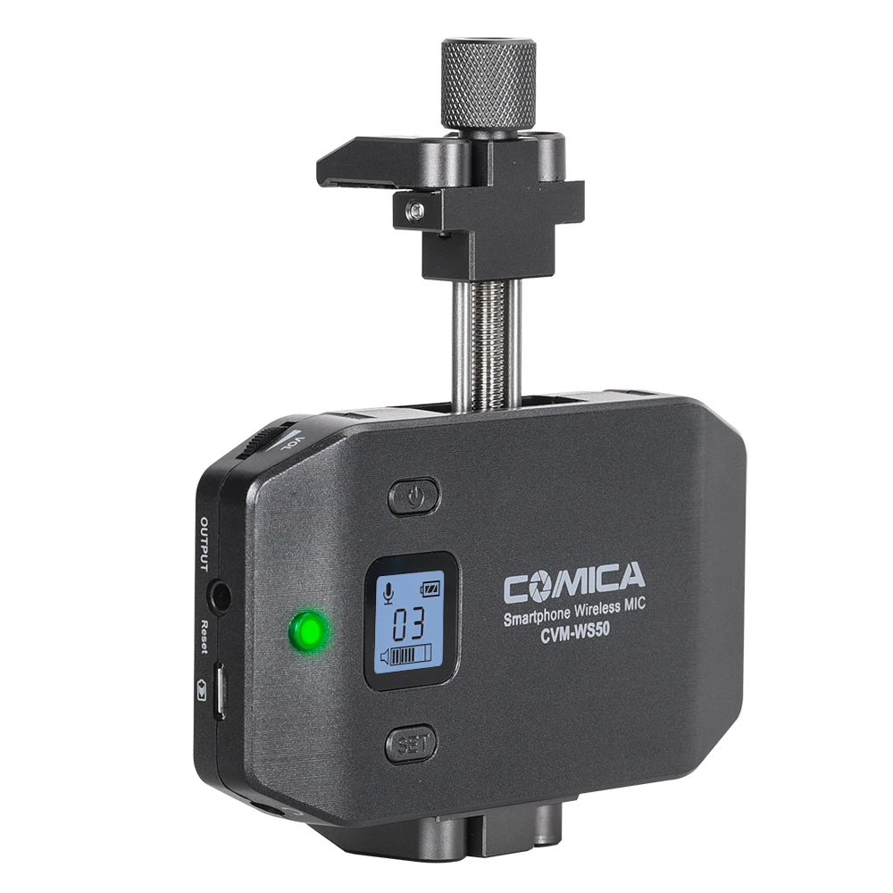 Comica CVM WS50 беспроводной ручной микрофон UHF 6 каналов петличный портативный для